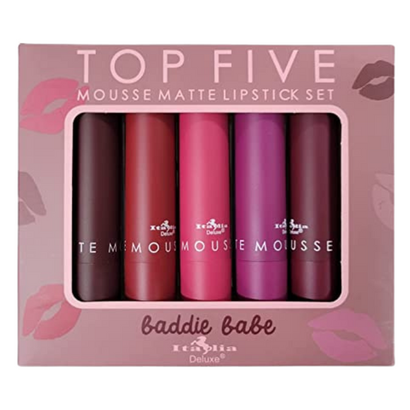 Italia Deluxe BADDIE BABE Mousse Lipstick Set