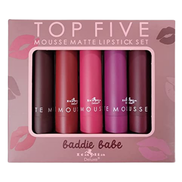 Italia Deluxe BADDIE BABE Mousse Lipstick Set